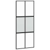 Porte coulissante avec kit de quincaillerie noir 90x205 cm 565733565733