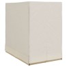 Transat double Réglable Beige 205 x 129 x 200 cm polyrotin 565745565745