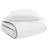 Duvet d'hiver avec oreiller 2 pcs Blanc Plume de canard 565748565748