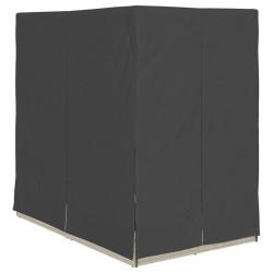 Transat double Réglable Gris clair 205 x 129 x 200 cm polyrotin 565756565756