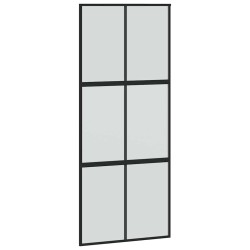 Porte coulissante avec kit de quincaillerie noir 90x205 cm 565763565763