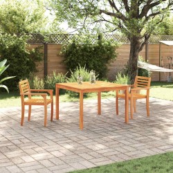 Ensemble de salle à manger pour jardin 3 pcs Marron 565775565775