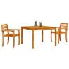 Ensemble de salle à manger pour jardin 3 pcs Marron 565775565775