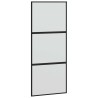 Porte coulissante avec kit de quincaillerie noir 90x205 cm 565778565778