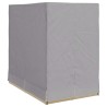 Transat double Réglable Gris 205 x 129 x 200 cm polyrotin 565784565784