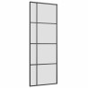 Porte coulissante kit de quincaillerie noir 76x205 cm verre ESG 565788565788
