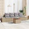 Ensemble de canapé de jardin 5 pcs Beige et Gris clair 565852565852