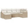 Ensemble de salle à manger pour jardin 6 pcs Beige et crème 565878565878