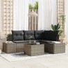 Ensemble de canapé de jardin avec stockage Gris clair polyrotin 565911565911