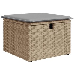 Ensemble de Canapés 5 pcs Beige et Gris clair polyrotin 565938565938