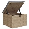 Ensemble de Canapés 5 pcs Beige et Gris clair polyrotin 565938565938