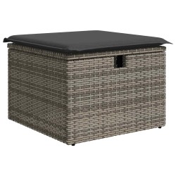 Ensemble de Canapés avec coussin avec stockage Gris polyrotin 565948565948