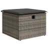 Ensemble de Canapés avec coussin avec stockage Gris polyrotin 565948565948