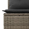 Ensemble de Canapés avec coussin avec stockage Gris polyrotin 565948565948