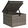 Ensemble de Canapés avec coussin avec stockage Gris polyrotin 565948565948