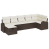Ensemble de Canapés avec coussin Marron et Crème polyrotin 565960565960