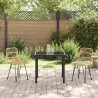 Ensemble de salle à manger pour jardin 3 pcs Marron 566037566037