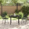 Ensemble de salle à manger pour jardin 3 pcs Noir 566039566039