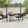 Ensemble de salle à manger pour jardin 5 pcs Noir 566041566041