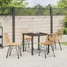 Ensemble de salle à manger pour jardin 5 pcs Marron 566042566042