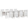 Ensemble de salle à manger pour jardin 9 pcs Gris clair 566086566086
