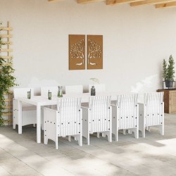 Ensemble de salle à manger pour jardin 9 pcs Gris clair 566086566086
