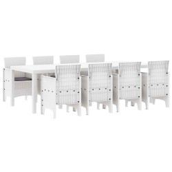 Ensemble de salle à manger pour jardin 9 pcs Gris clair 566087566087