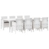 Ensemble de salle à manger pour jardin 9 pcs Gris clair 566087566087