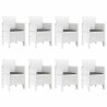 Ensemble de salle à manger pour jardin 9 pcs Gris clair 566087566087