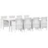 Ensemble de salle à manger pour jardin 9 pcs Gris clair 566088566088