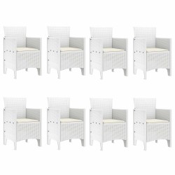 Ensemble de salle à manger pour jardin 9 pcs Gris clair 566088566088