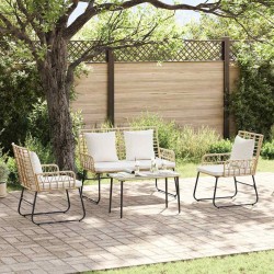 Ensemble de meubles de jardin 4 pcs Noir et anthracite 566091566091