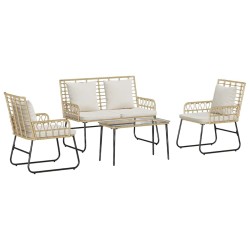 Ensemble de meubles de jardin 4 pcs Noir et anthracite 566091566091