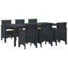 Ensemble de salle à manger pour jardin 7 pcs Anthracite 566095566095