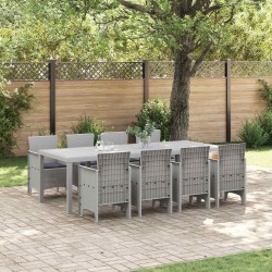 Ensemble de salle à manger pour jardin 9 pcs Blanc 566103566103