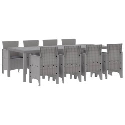 Ensemble de salle à manger pour jardin 9 pcs Blanc 566103566103