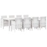 Ensemble de salle à manger pour jardin 9 pcs Gris clair 566104566104