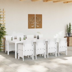 Ensemble de salle à manger pour jardin 9 pcs Gris clair 566104566104