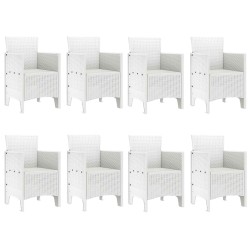 Ensemble de salle à manger pour jardin 9 pcs Gris clair 566104566104