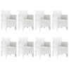 Ensemble de salle à manger pour jardin 9 pcs Gris clair 566104566104