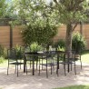 Ensemble de salle à manger pour jardin 7 pcs Noir 566123566123
