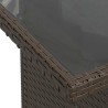 Ensemble de canapé de jardin 5 pcs Marron Poly rotin 566179566179