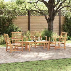Ensemble de canapé de jardin 5 pcs Naturel Bois de teck massif 566189566189