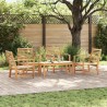 Ensemble de canapé de jardin 5 pcs Naturel Bois de teck massif 566189566189