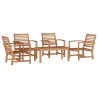 Ensemble de canapé de jardin 5 pcs Naturel Bois de teck massif 566189566189