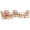 Ensemble de canapé de jardin 5 pcs Naturel Bois de teck massif 566189566189
