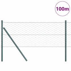 Poteau de clôture. Gris 100 x 0,6 m (mailles de 50 mm) 566256566256