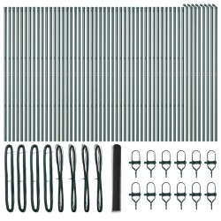 Poteau de clôture. Gris 100 x 1 m (maille de 13 mm) 566299566299