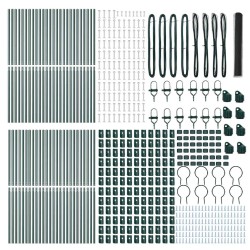 Poteau de clôture. Gris 100 x 1 m (maille de 13 mm) 566299566299