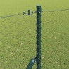 Poteau de clôture. Gris 50 x 1,5 m (maille 50 mm) Acier et PVC 566302566302